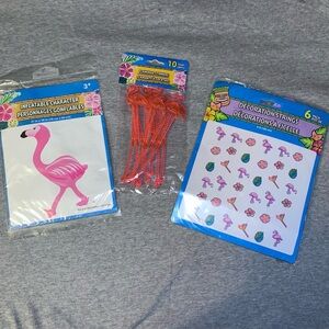 BNIP, Set of 3 Flamingo Themed Party Decorations
